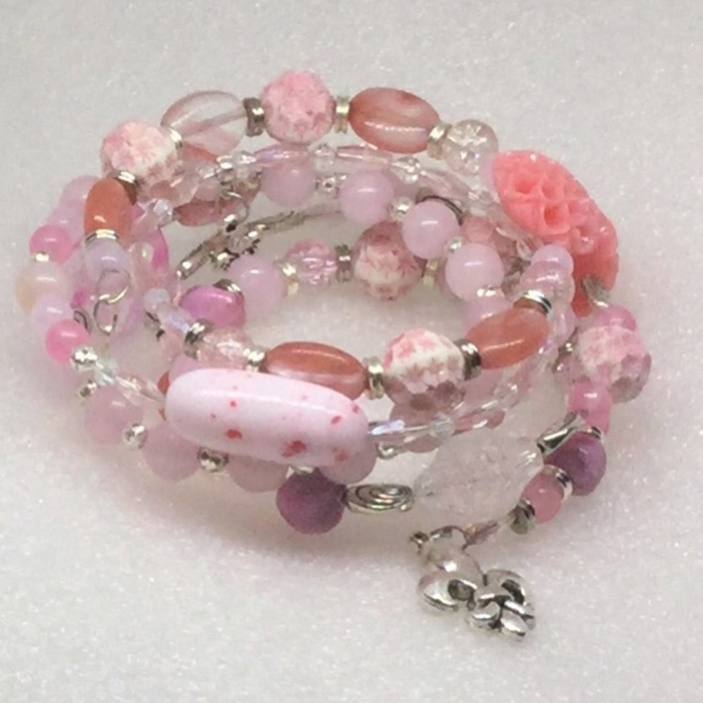 Fleur De Lis Pink Bracelet